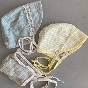Indie Mae & Co baby bonnet bundle